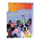 BIRTHDAY CARDS,Grandson 6's Partying Dogs (Was 1.15)