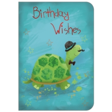 BIRTHDAY CARDS,6's Tortoise in Bowler Hat (Was 1.15)