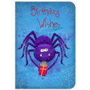 BIRTHDAY CARDS,6's Spider with Present (Was 1.15)