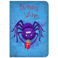 BIRTHDAY CARDS,6's Spider with Present (Was 1.15)