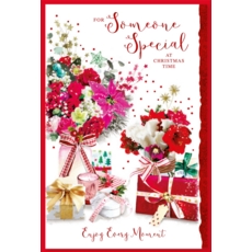 XMAS CARDS,Someone Special 6's Floral Presents
