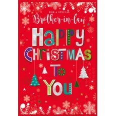 XMAS CARDS,Brother in Law 6's Icicles & Trees