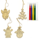 COLOUR YOUR OWN,Characters 4's 9cm with Pens