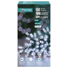 LIGHTS,LED Multi Action White Battery Operated 100's 10M