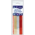 PAPER CHAINS,Asst Col Metallic S/Adh,45's H/pk CDU(Was 0.99)