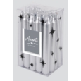 CANDLE,Mini Gold & Silver 10cm in Acetate Box