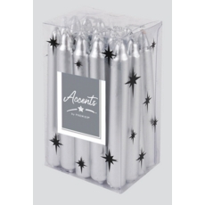 CANDLE,Mini Gold & Silver 10cm in Acetate Box