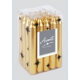 CANDLE,Mini Gold & Silver 10cm in Acetate Box