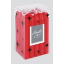 CANDLE,Mini Red & Ivory 10cm in Acetate Box