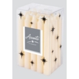 CANDLE,Mini Red & Ivory 10cm in Acetate Box