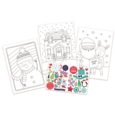 COLOURING AND STICKER BOOK, Christmas 36 Pages Asst