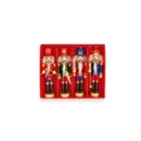 TREE DECORATION,Wooden Nutcracker Set12.5cm 4pc