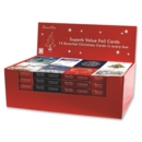 XMAS BOXED CARDS, Foiled 14's 2 Designs per box. CDU
