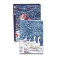 XMAS BOXED CARDS, Foiled 14's 2 Designs per box. CDU