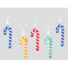 LIGHTS,LED Candy Cane Multi Coloured 20's