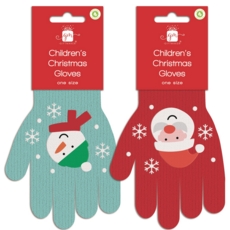 XMAS GLOVES,Children's Wool H/pk
