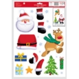 WINDOW STICKER,Build a Santa/ Snowman 2 Asst H/pk (Was 1.49)