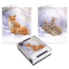 BOXED CARDS,Winter Animals 20's