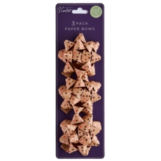 BOW,Foil Paper Red 7.5cm 3's I/cd (Was 1.29)