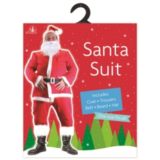 SANTA SUIT,Adult H/pk (Was 9.99)