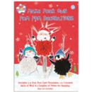 POM POMS,Make Your Own, Felt Santa H/pk