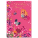 GREETING CARDS,Birthday 6's Butterflies & Flowers