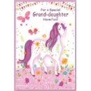 GREETING CARDS,Granddaughter 6's Horse & Flowers