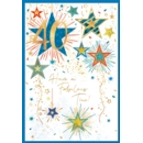 GREETING CARDS,Age 40 Male 6's Exploding Stars