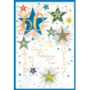 GREETING CARDS,Age 60 Male 6's Exploding Stars