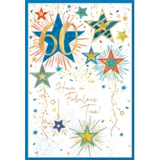 AGE 60 CARDS,Male 6's Exploding Stars