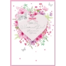 ANNIVERSARY CARDS,Mum & Dad Floral Heart