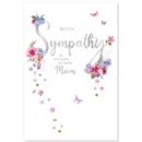 GREETING CARDS,Loss of Mum 6's Floral Text