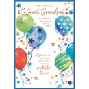 BIRTHDAY CARDS,Great Grandson 6's Balloons & Stars
