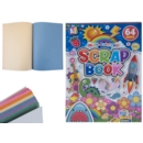 SCRAP BOOK,Multi-Coloured A4 64pgs (WAS £1.49)