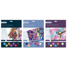 PAINT BY NUMBERS, 3 Asst, H/pk