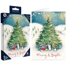 BOXED CARDS, Christmas Tree 10's (UK Made) (Was 3.99)