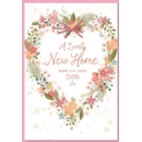 GREETING CARDS,New Home 6's Floral Wreath