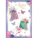 BIRTHDAY CARDS,Sister 6's Floral Presents