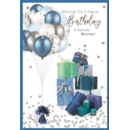 GREETING CARDS,Birthday 6's Presents & Balloons