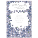 GREETING CARDS,Loss of Wife 6's Forget Me Nots