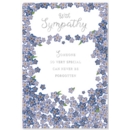 GREETING CARDS,Sympathy 6's Forget Me Nots