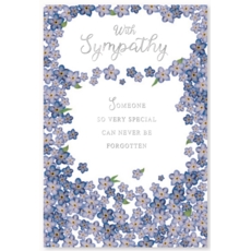 SYMPATHY CARDS, 6's Forget Me Nots