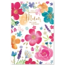BIRTHDAY CARDS,Mum 6's Foil Flowers