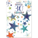 GREETING CARDS,Age 30 Male 6's Foil Stars