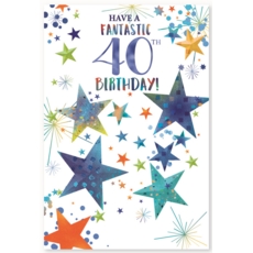 AGE 40 CARDS,Male 6's Foil Stars