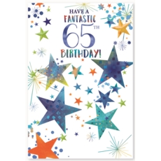 AGE 65 CARDS,Male 6's Foil Stars