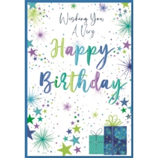BIRTHDAY CARDS,6's Presents & Stars