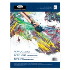 ARTIST PAD,Acrylic 22 Sheet 200g/m2 229 x 305mm