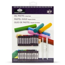 ARTIST PACK,24 Oil Pastels,2 Blending Stumps & 8 Sheet Pad