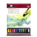 ARTIST PACK,12 Watercolour Cakes, Brush & 10 Sheet Pad